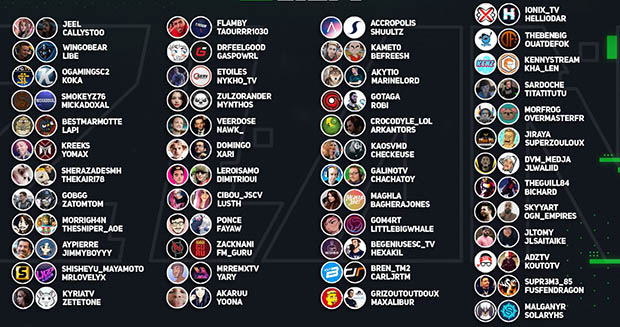 tous les streamers présents à la ZLAN