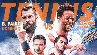 Le double entre 2 streamers et 2 tennismen à Roland Garros